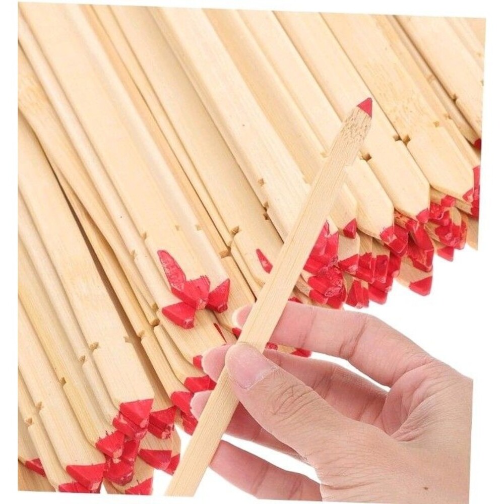 100Pcs Reusable Bamboo Divination Prop Khaki Chinese Fortune Sticks